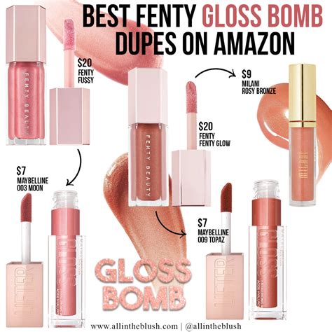 fenty perfume dupe|fenty fussy lip gloss dupe.